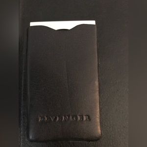 Levenger travel clock with case